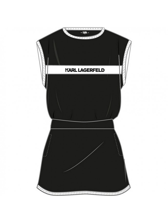 VESTIDO NIÑA KARL LAGERFELD Z30459
